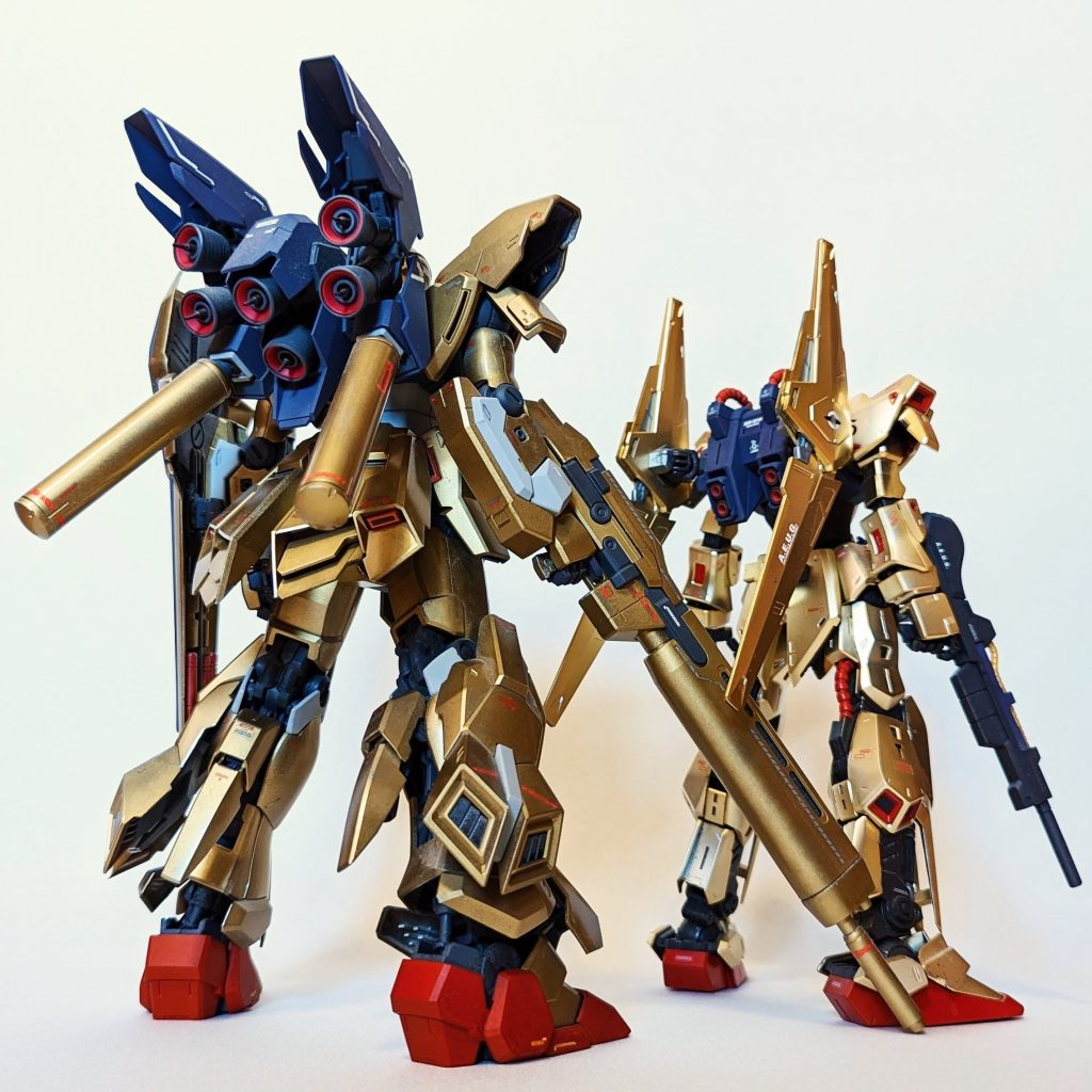 MG 1/100 百式 Ver.2.0 背面比較①