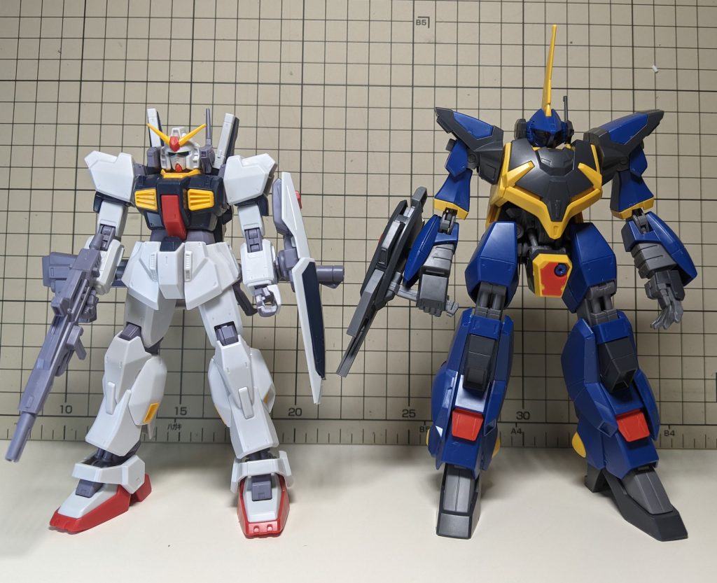 制作前は元々、別々に完成させる予定でしたが……たまたまネットで見つけたバーザム改の画像に一目惚れしてしまい、気まぐれで制作に手を付けてしまったことが修羅の道への入り口でしたw