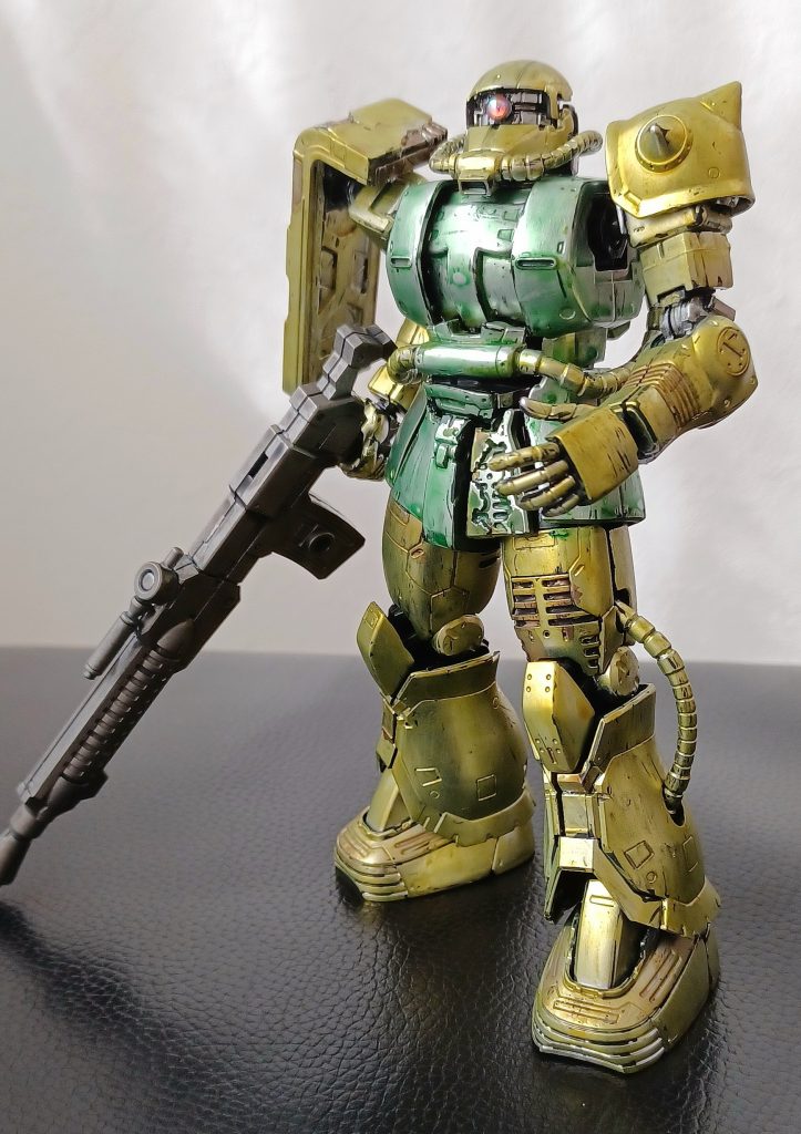 皆さんのかっこいドアンザクはいっぱい見たので、今回はお手軽塗装となりました。それでもツヤ消しキャンディはかっこいいです