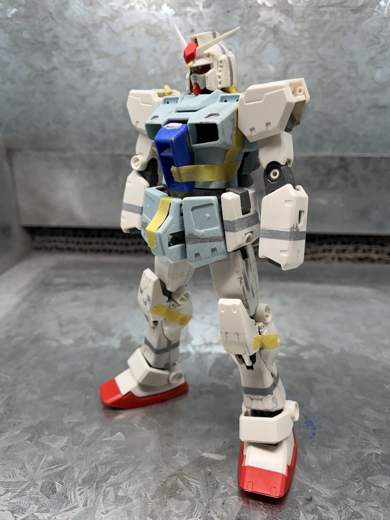 灰色部分はグレーのプラ板で延長した箇所です。