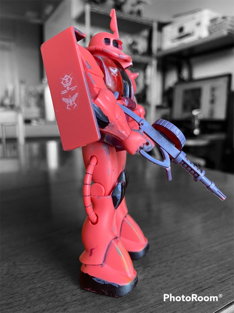 旧キット　シャア専用ザク1/144–3枚目/制作者：@jhonkosu