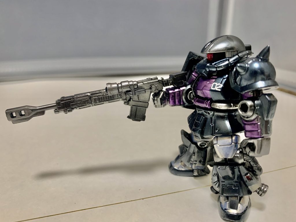 モビルスーツアンサンブル　マッシュ専用高機動型ザクⅡ(オリジン版黒い三連星仕様)–4枚目/制作者：ガシャポン魂