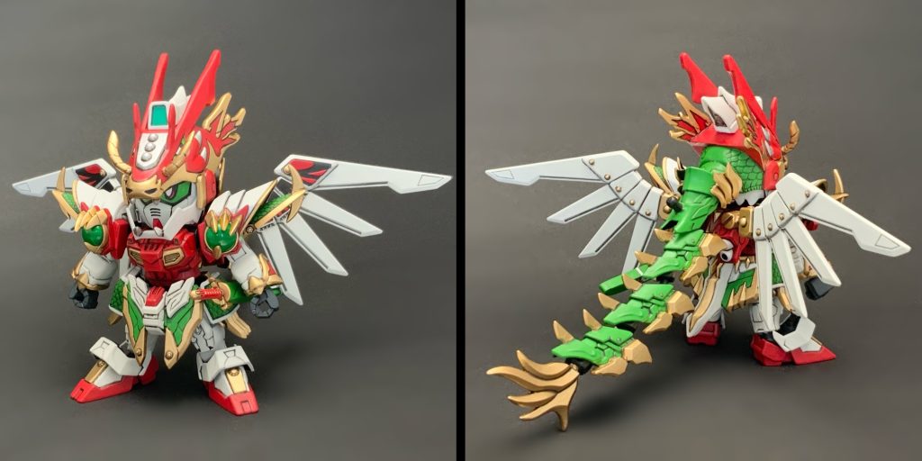 ●素立ち(龍神頑駄無)『疾風の宝玉』(両肩の玉)は、ガラス玉からプラパーツに差し替えたよ!