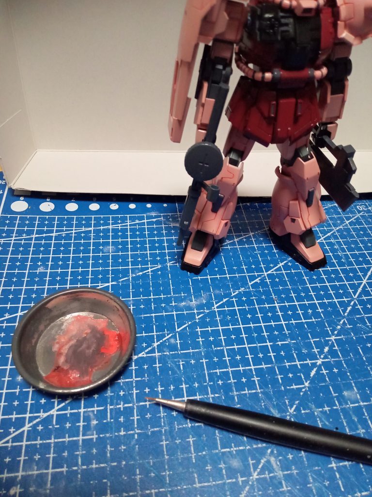 スミ入れは今回は100均の水彩絵の具でやってみました。  最後まで見ていただき有難うございました。