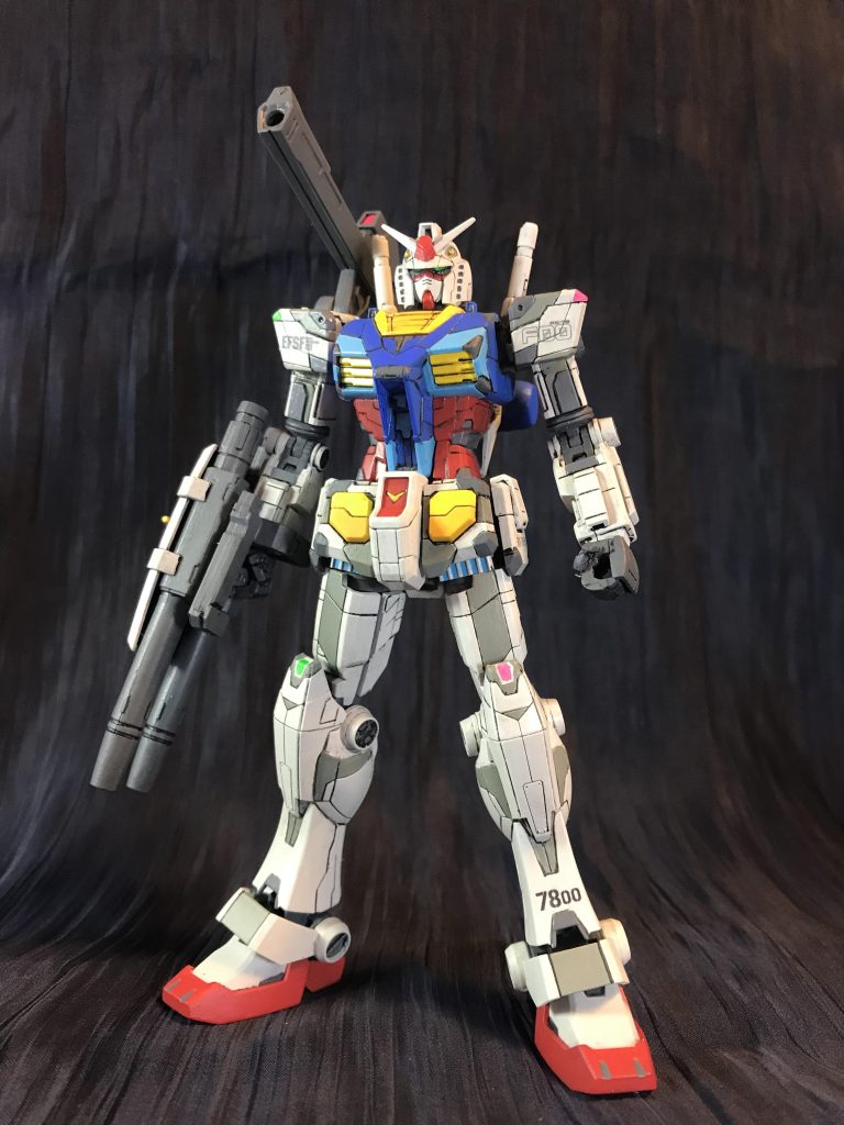 名前をヨコハマガンダムとしたのは、RX78F00という設定上の存在ではなく「ヨコハマガンダムは実は夜な夜な人目を忍んで任務に出かけてる」という設定で組んだからです。