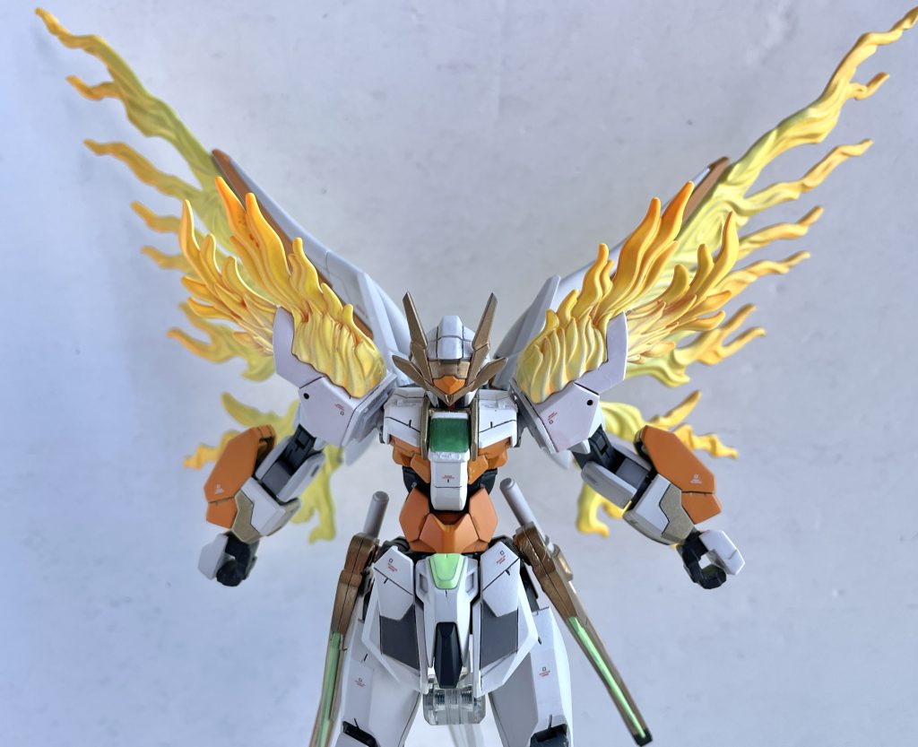 炎が出ると第二形態炎は白→黄色→橙色のグラデーション塗装でそれっぽく