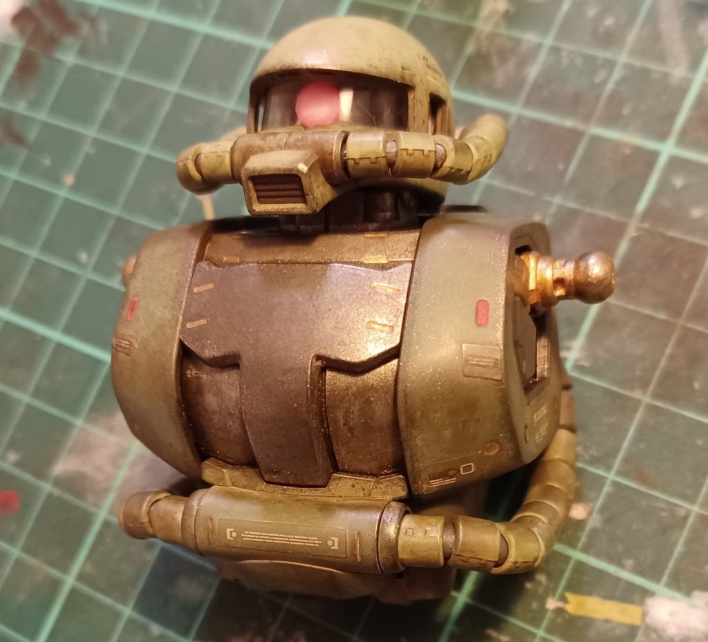 本番のウェザリングの開始~♪ここからが本番!一番テンションが上がる時!(あっ!シールドを見せる画像を撮り忘れた💧)