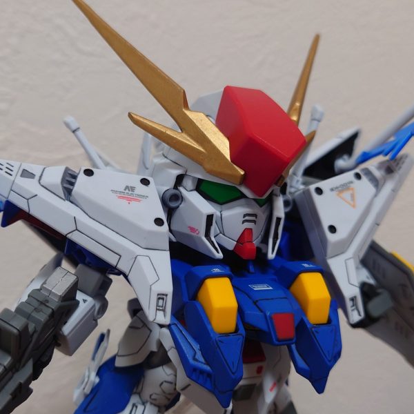 BB戦士386 クスィーガンダムを部分塗装で