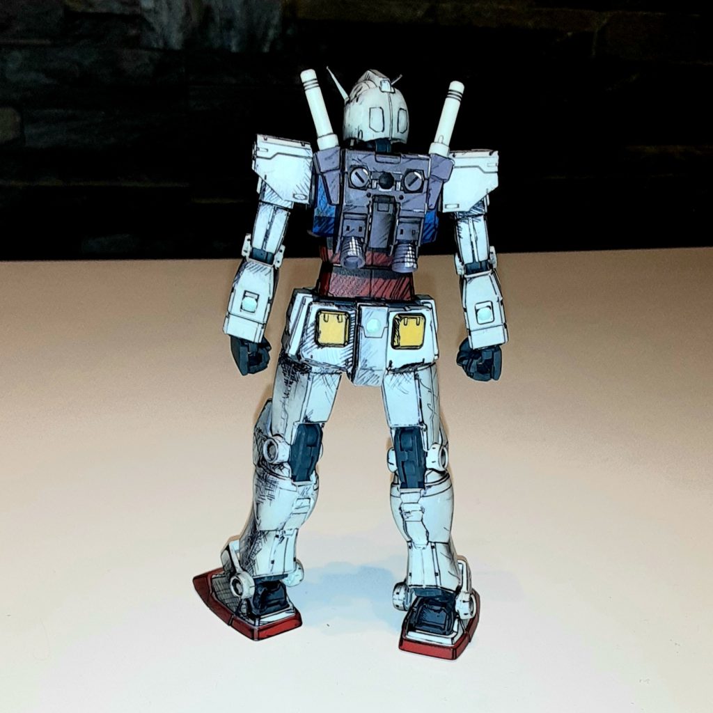 HG ガンダム イラスト風模型–5枚目/制作者：Gundamdamdam
