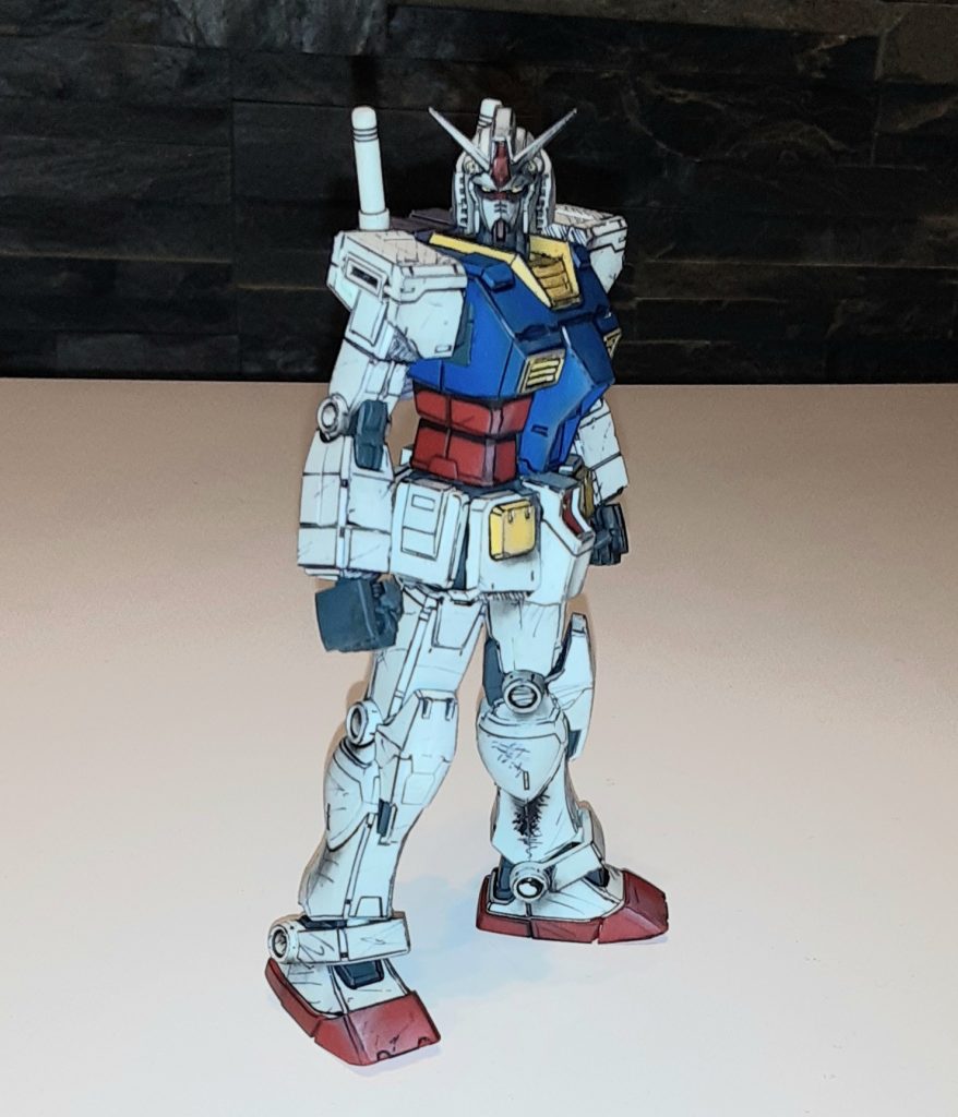 HG ガンダム イラスト風模型–3枚目/制作者：Gundamdamdam