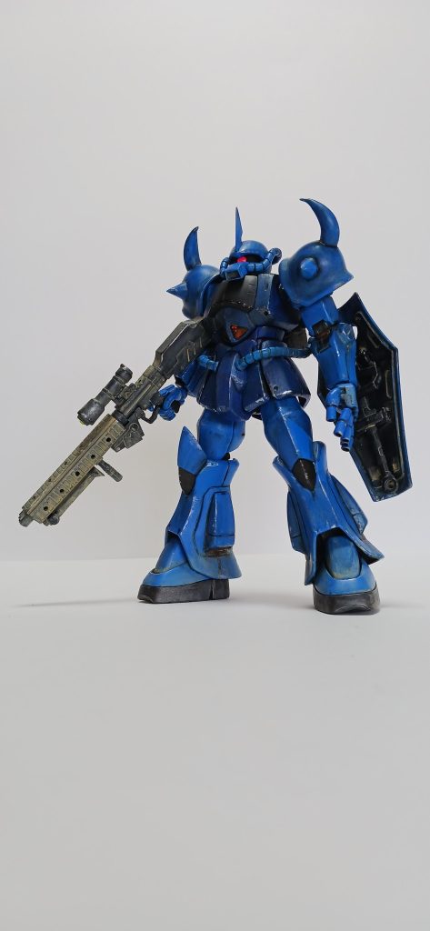 このマシンガン、武器セットから自分で組み合わせたんですけど、シン マツナガゲルググの銃で、ビームマシンガンだそうですね...自分オリジナルだと思ってたのに残念す(笑)