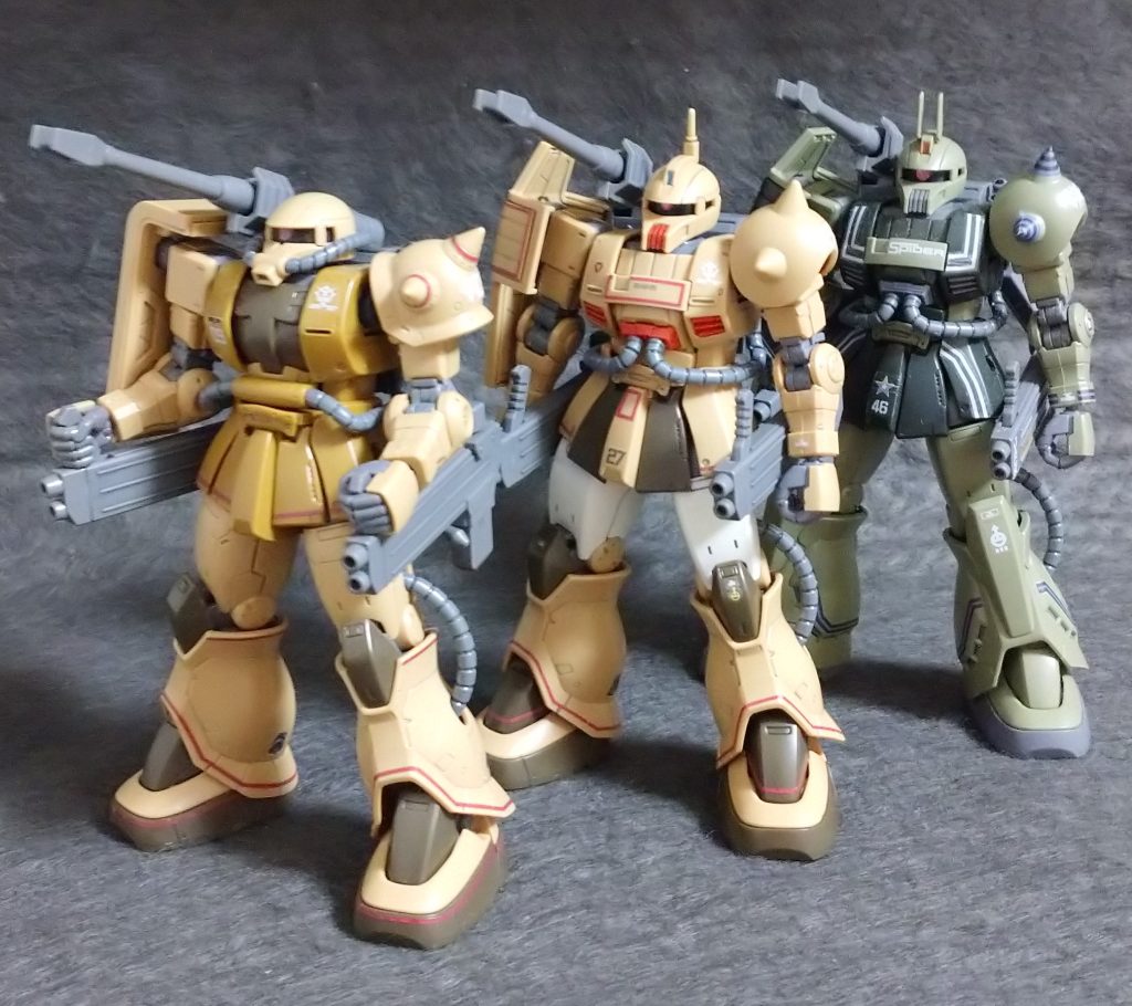 ザク･ハーフキャノン､ザク･キャノン イアン･グレーデン機(いずれも投稿済)と比較