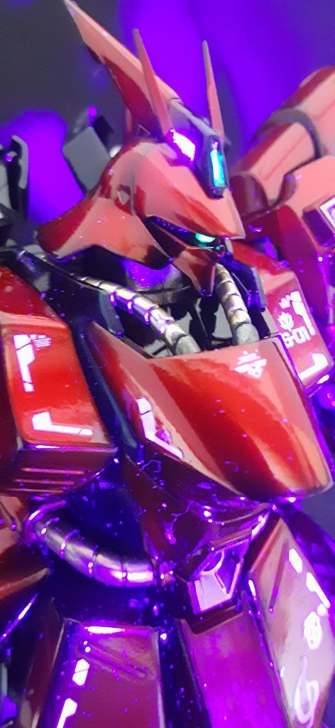 エアブラシ全塗装２作目　HGサザビー–2枚目/制作者：@truste39