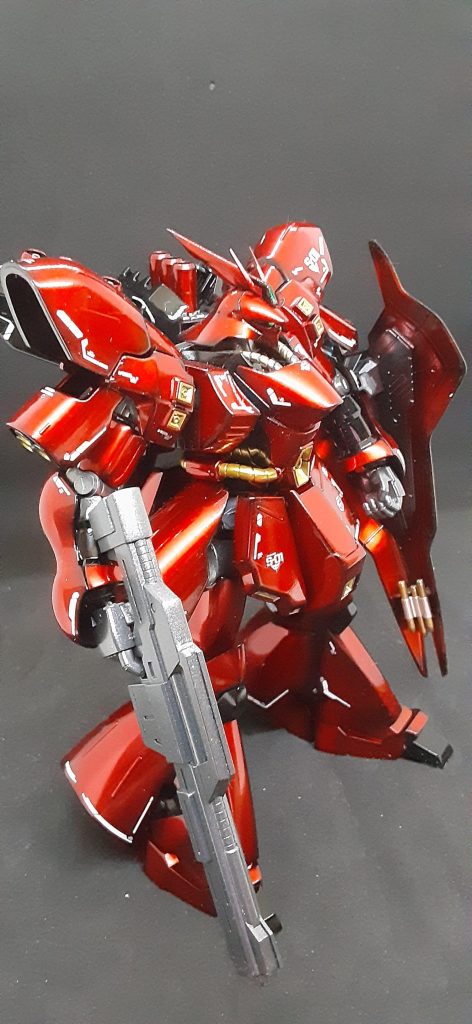 エアブラシ全塗装２作目　HGサザビー–3枚目/制作者：@truste39