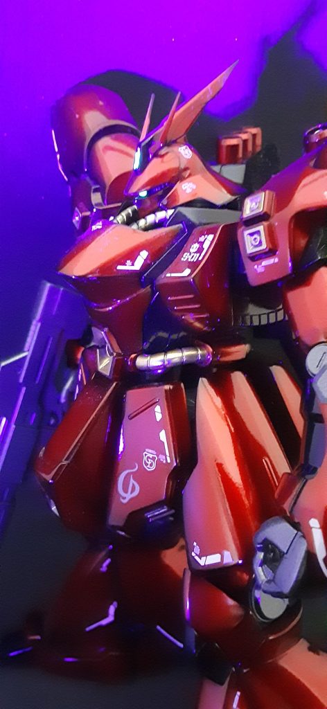 エアブラシ全塗装２作目　HGサザビー–4枚目/制作者：@truste39