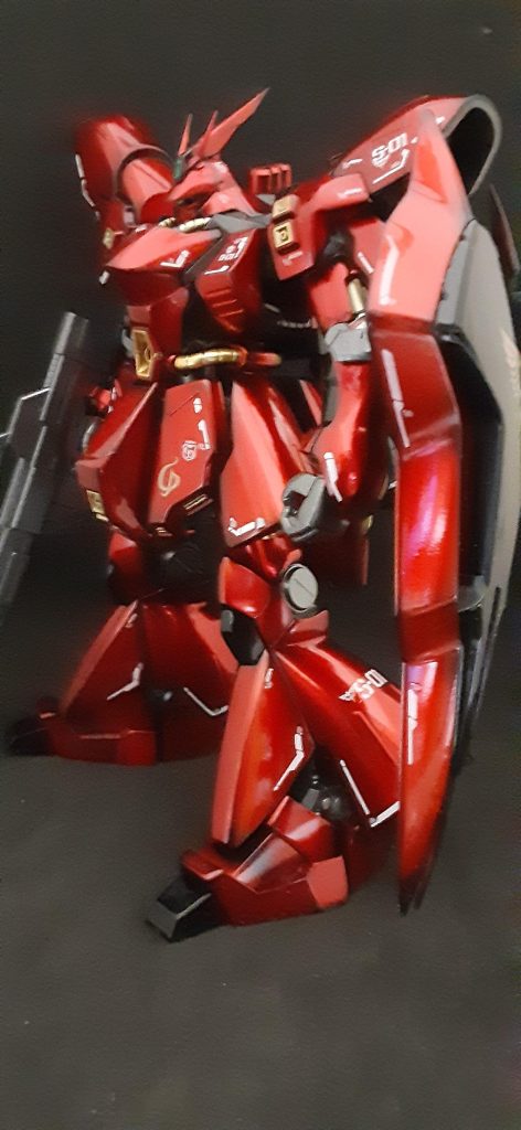 エアブラシ全塗装２作目　HGサザビー–3枚目/制作者：@truste39