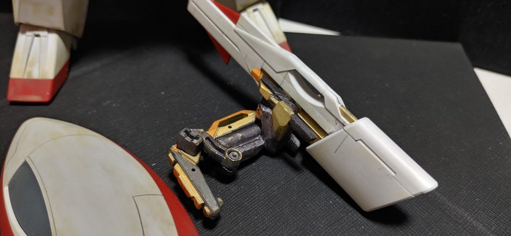 オリジナルバックパック製作プラ棒、パテ、真鍮、等で 