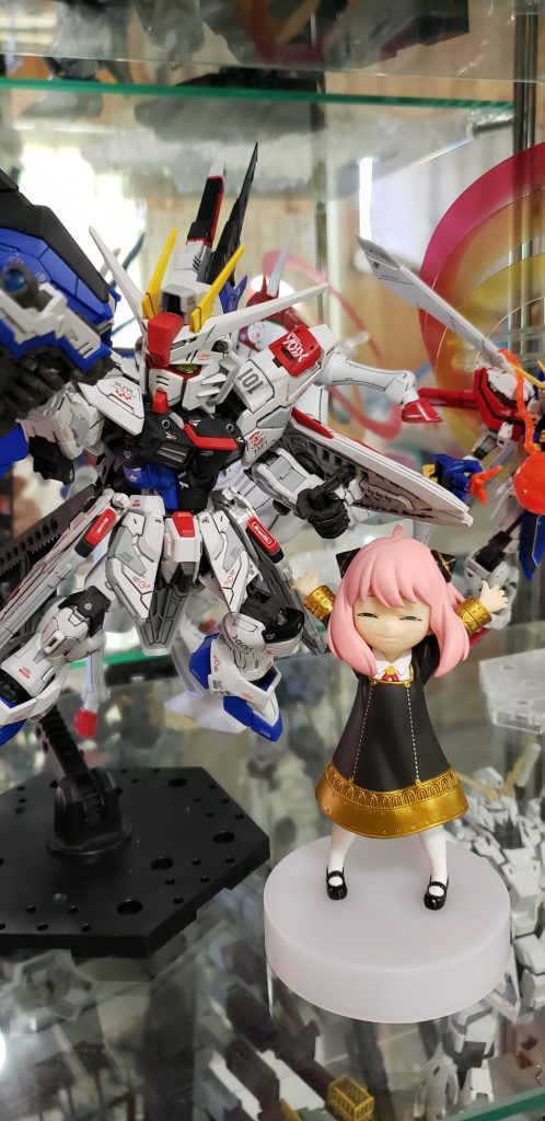 おまけ。うちのガラスケースにて2ショット(´・ω・｀)