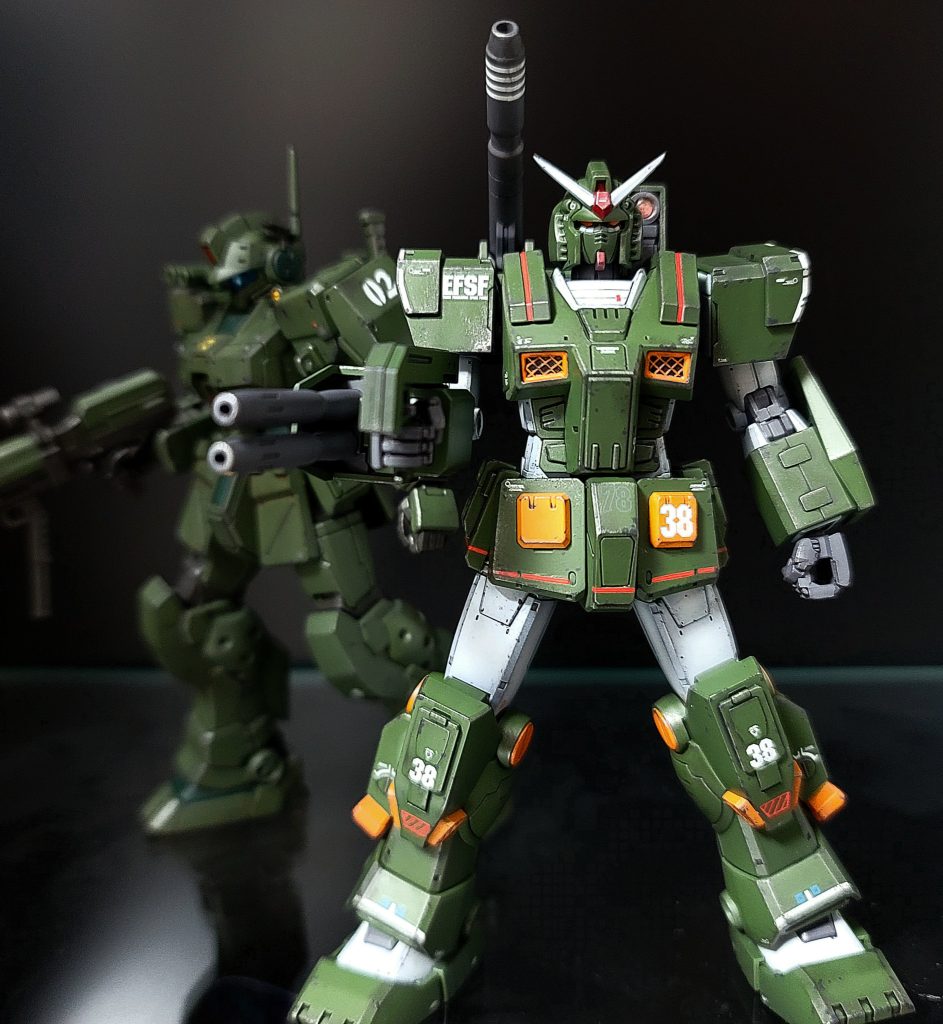 前作ジムスパルタン君を僚機ぽいイメージで配置。特務隊ぽくてすこ