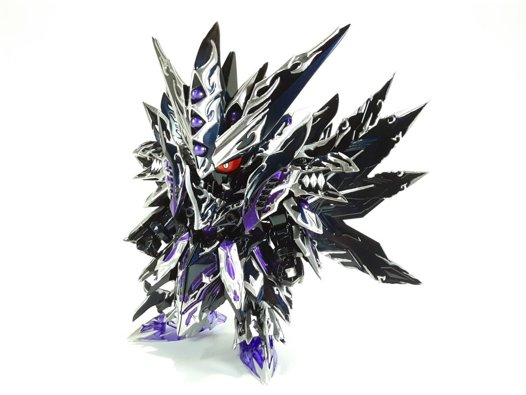 プリズムブルーブラックの上からクリアブラックを吹き付けてより深味のある色味にしました