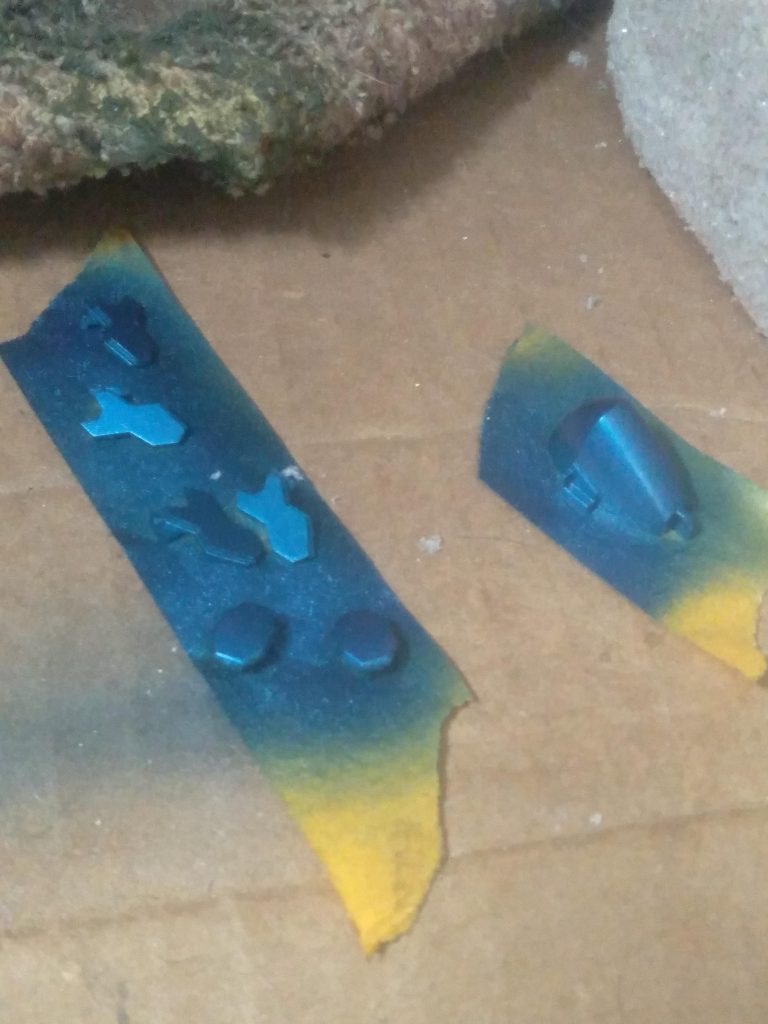 The metallic blue looks really good