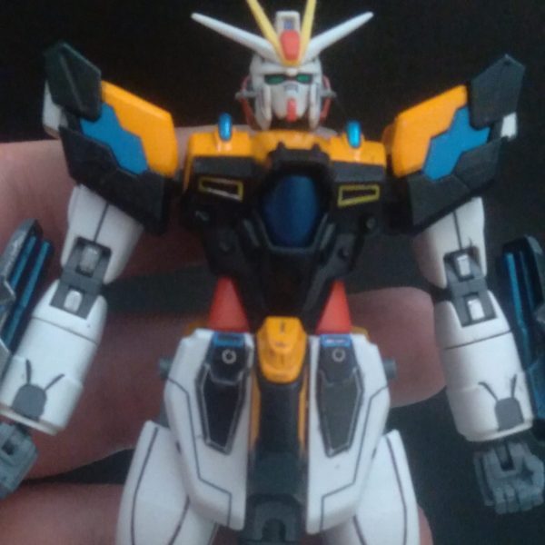 Repaint of my HG helios is going well. About to start on the backpack （1枚目）