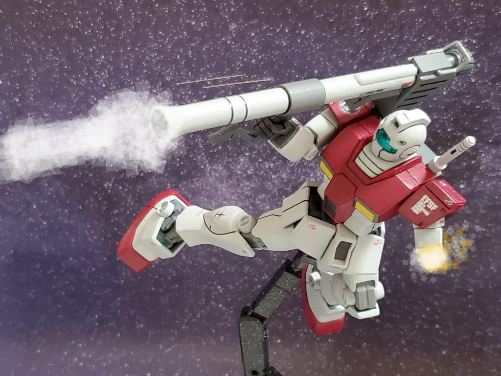 チャンスを逃さずハイパーバズーカを新型MSに放つモンシア少尉👊✨