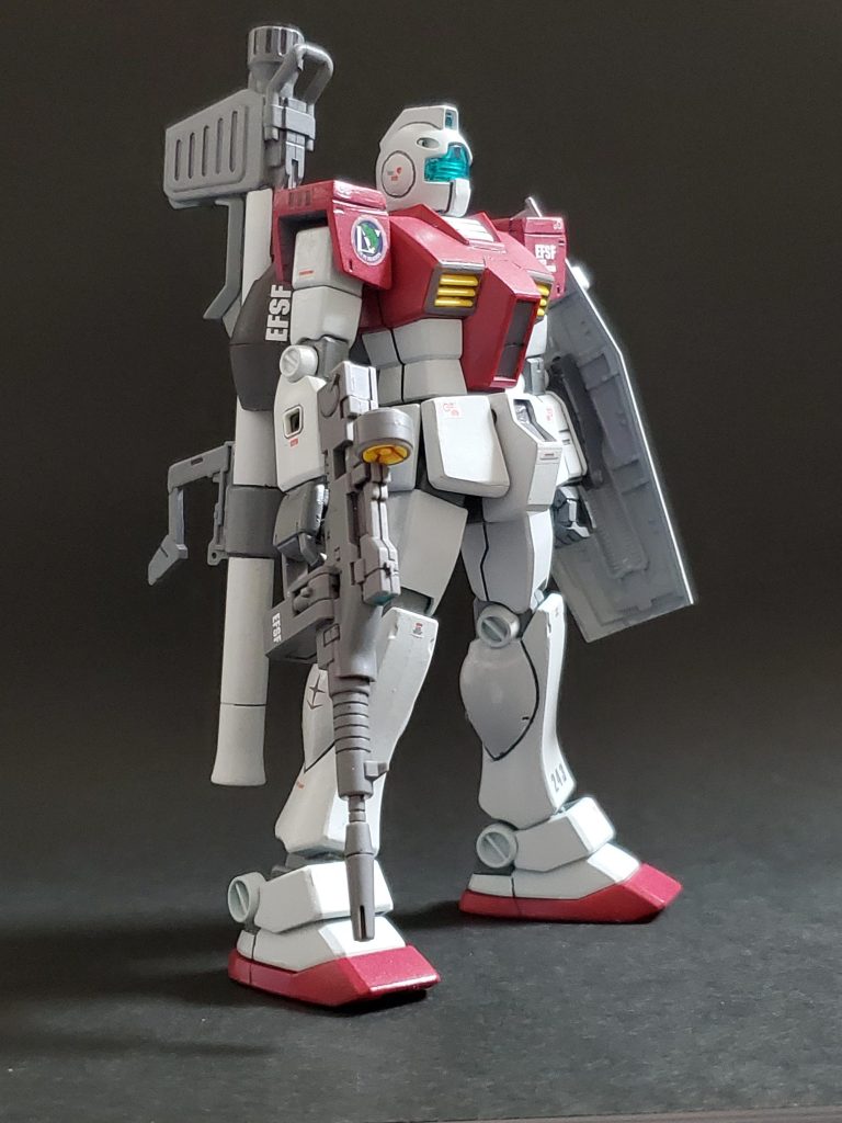 今回はガンスタ投稿3回目となるHGUC No.20ジムを使用しての制作となりました🎶武装に関してはスプレーガン、ブルバップマシンガン、ハイパーバズーカ、そしてoriginガンダム(未組立)よりビームライフル前期型を有り難く頂戴し装備させてあげました😌✨