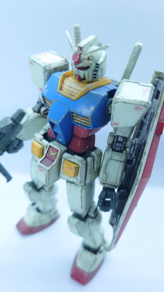 ガンダムマーカーで部分塗装ウェザリングカラーをバシャバシャウェザリングマスターをビタンビタンしました