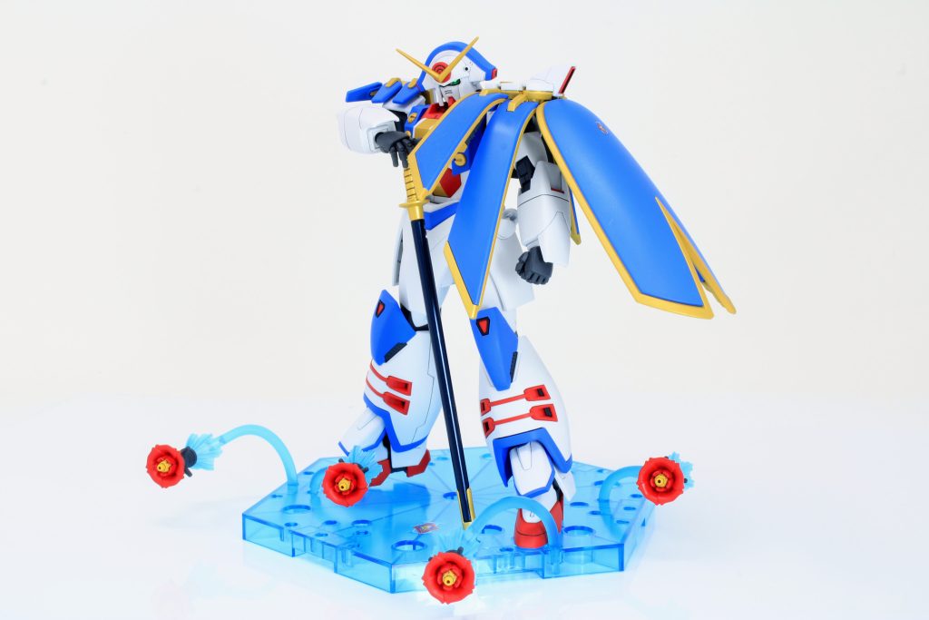 威風堂々としたガンダムローズ今の時代にHGFCとして出てくれたのは嬉しいです！残りのシャッフル同盟も出して欲しいですね〜