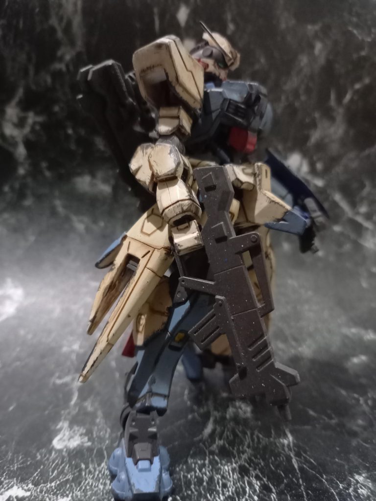 フレームと、武器類は無塗装　ファレホ筆塗りお気楽汚し仕様