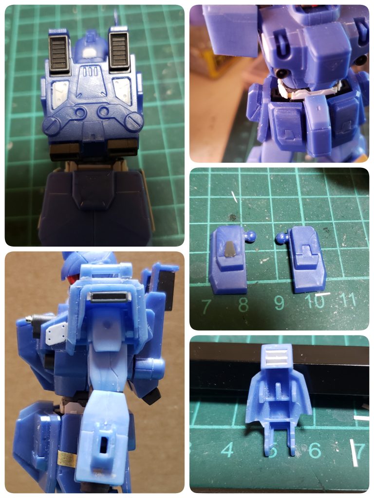 気になるとこはディテールアップパーツやプラ板貼り付けで改修しました。