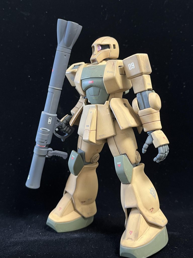 使ったカラーは茶：クレオス サンディブラウン緑：クレオス ダークグリーン関節：クレオス エンジングレー武器：クレオス ファントムグレーです。