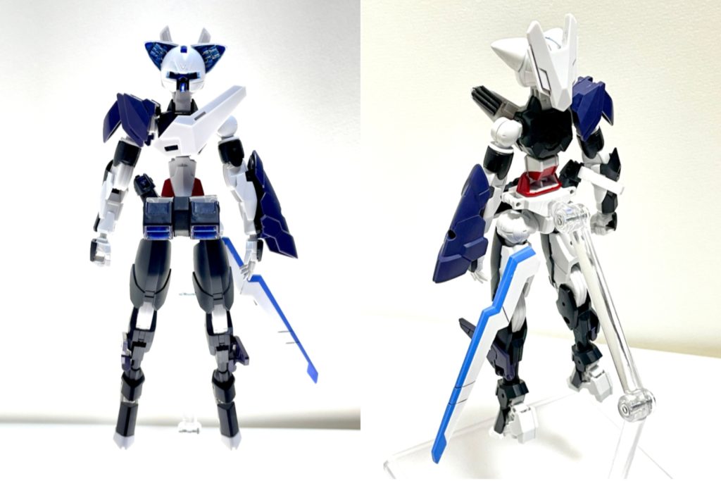 ◆ところが、ガンビットを３基装着する事でMS形態へと変形し無人MSとして機動する。