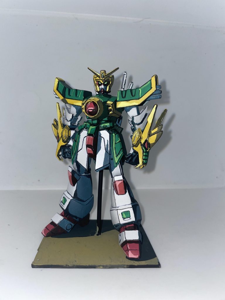 正面、大好きなドラゴンガンダムがかっこよくできました。