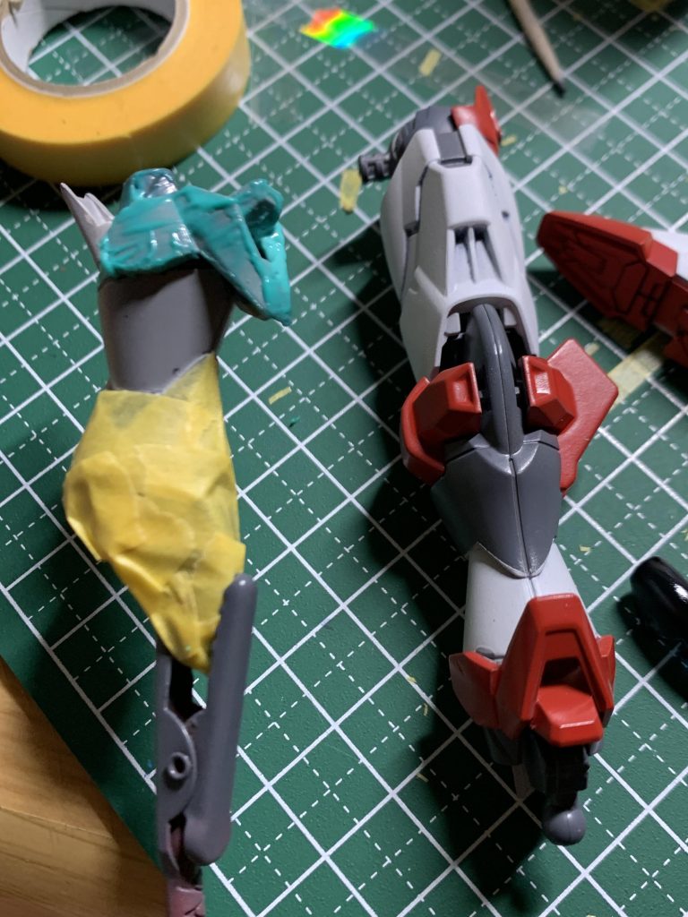 足の塗装結構大変でした😰