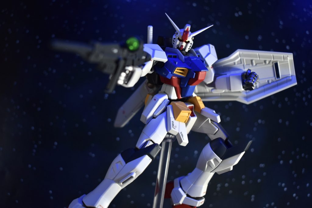 SEED撃ちの構えSEED機体ベースのミキシングなので、やっぱりこのポーズがしっくりくる( ˘ω˘)