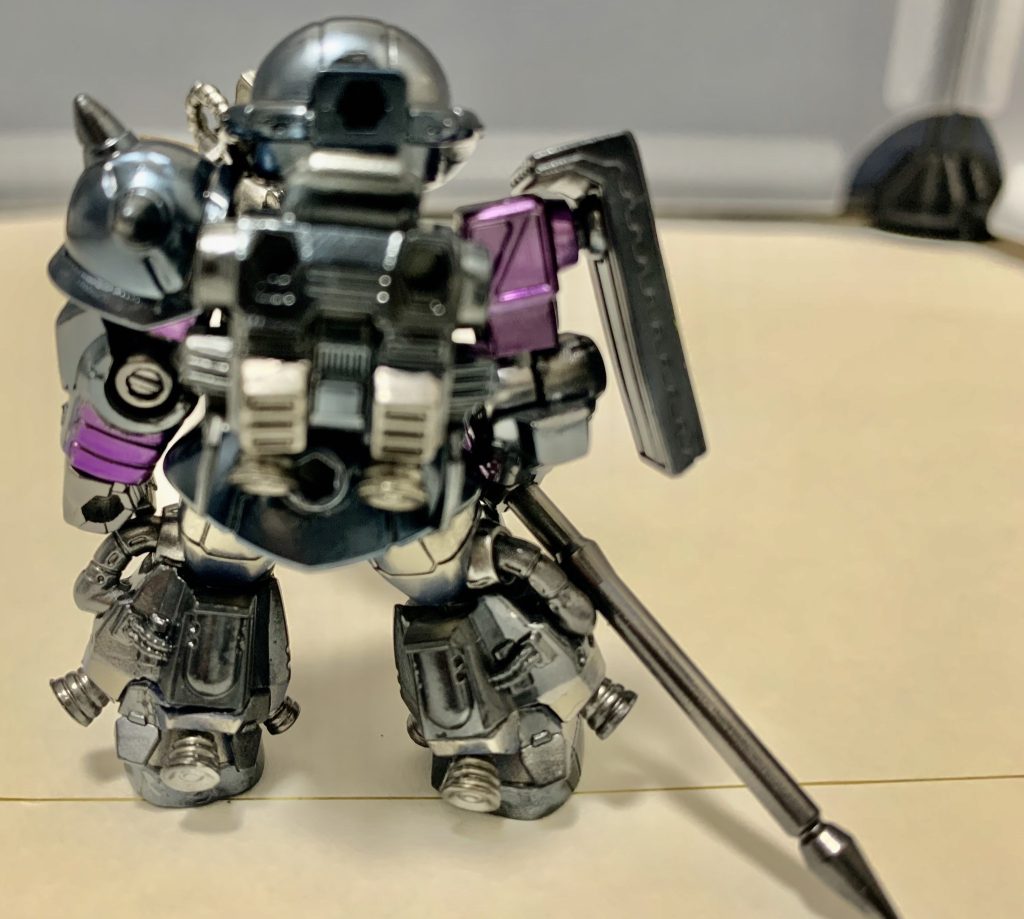 モビルスーツアンサンブル　オルテガ専用高機動型ザクⅡ(オリジン版黒い三連星仕様)–3枚目/制作者：ガシャポン魂