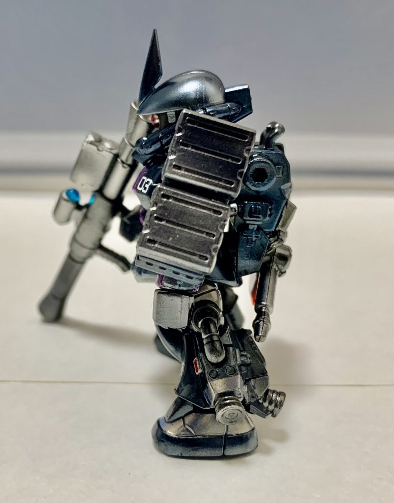 モビルスーツアンサンブル　ガイア専用高機動型ザクⅡ(オリジン版黒い三連星仕様)–4枚目/制作者：ガシャポン魂