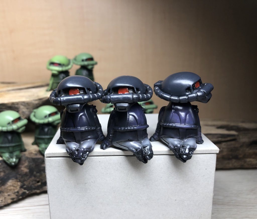 黒い三連星専用高機動型ザクランデブー–2枚目/制作者：@bongeshiki1