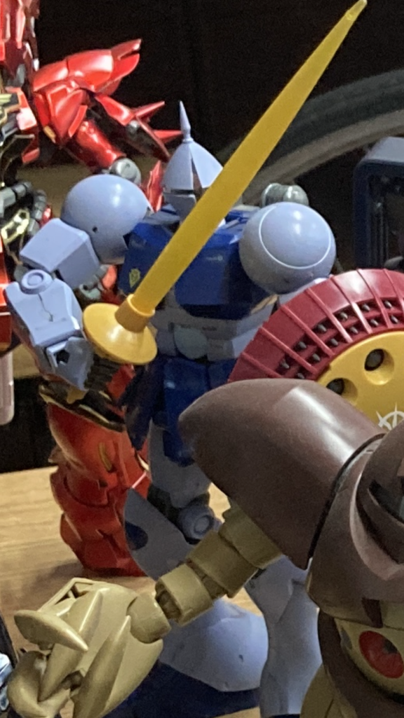 もらった時はほぼ素組みでした。あとMGゴッグやザクやいろいろ処分するからと言うのでいっぱい頂きました！ラッキー♪