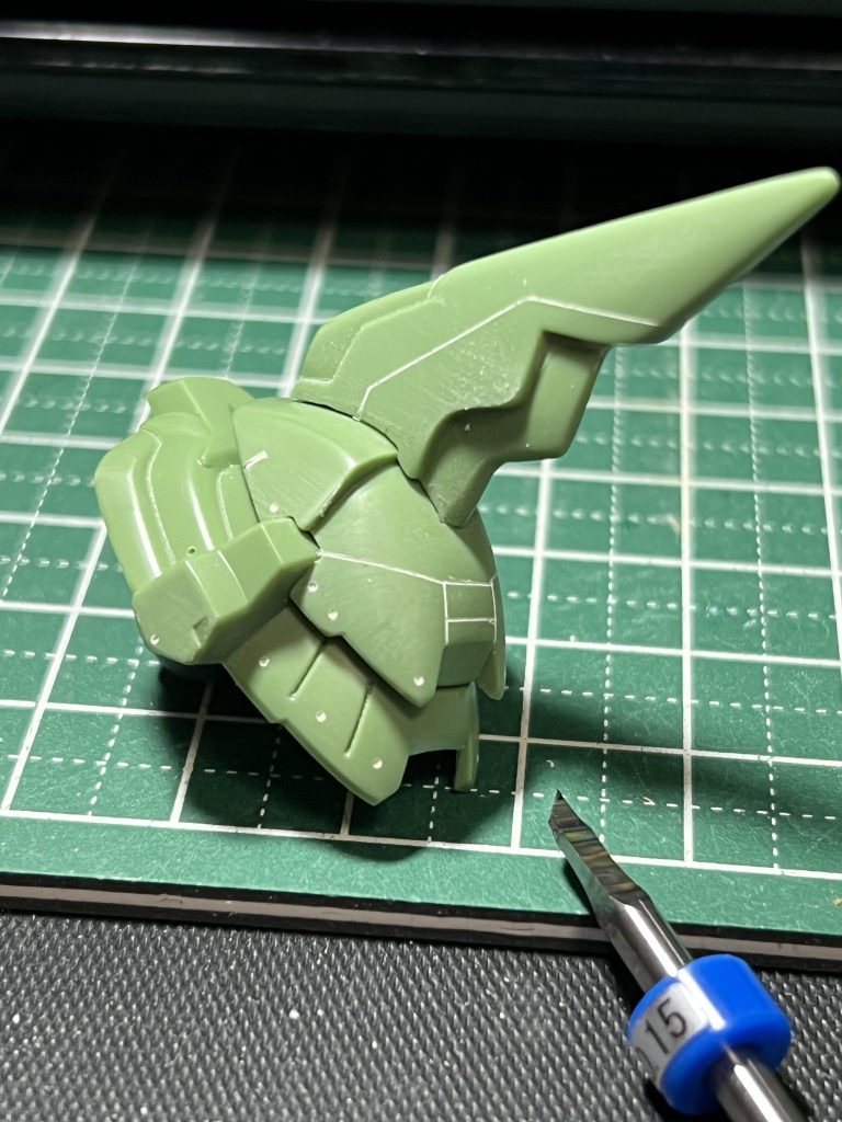 ヘッドパーツも自分なりのアレンジを加えて