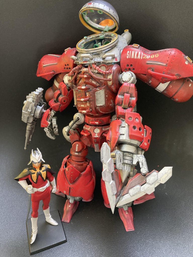 過去にガンダムグシオンを使って、アムロ専用モビルワーカーを製作しましたが、