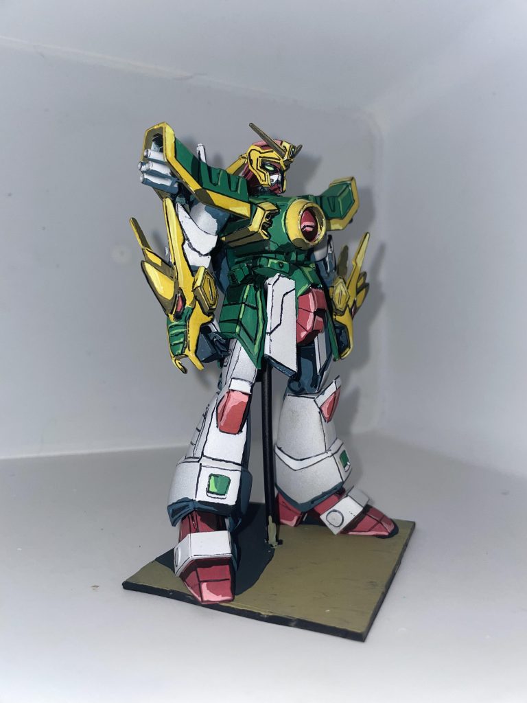 設定画像の構図で2枚。旧キットは設定画にかなり近いので、細くしすぎないようにしました。稼働改造は過去やったので今回は旧キットを活かす方針です。