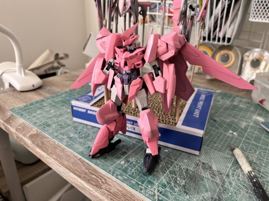 今回は、赤色の発色を良くしたかったので、ピンクサフを初めて使ってみました。