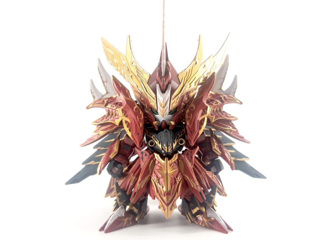 約1日で終わったんで、難易度としてはそこそこかなあ？ディテールが比較的しっかりしている部分が多いので塗り分けしやすいです。※SDWHのキットの中での話です