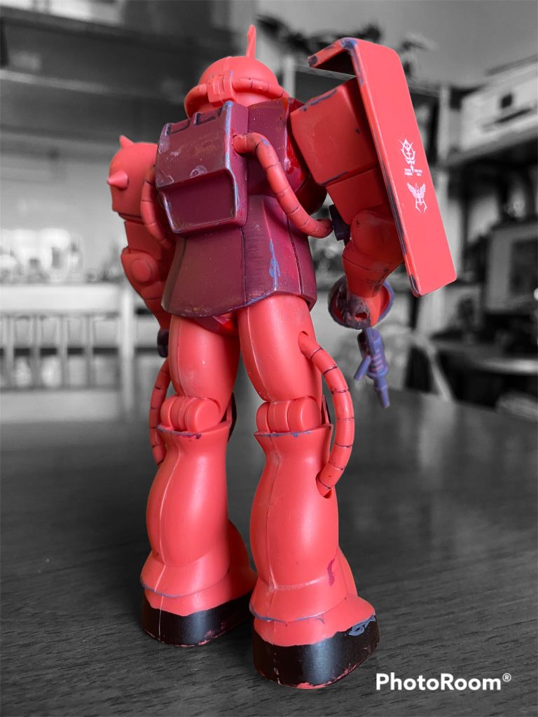 旧キット　シャア専用ザク1/144–4枚目/制作者：@jhonkosu