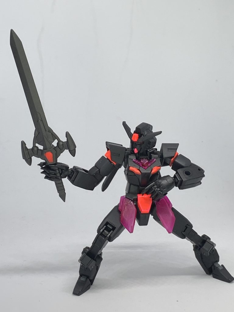 基本装備その2「モノポライザー」バンダイ製Gフレームよりモビルジンの重斬刀です。