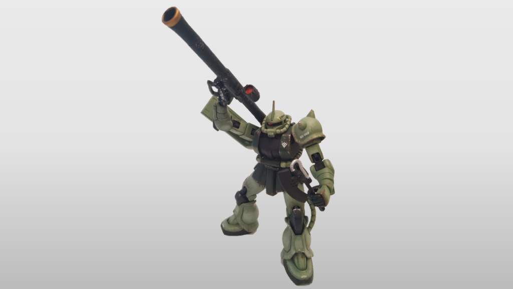 バズーカーを構えて