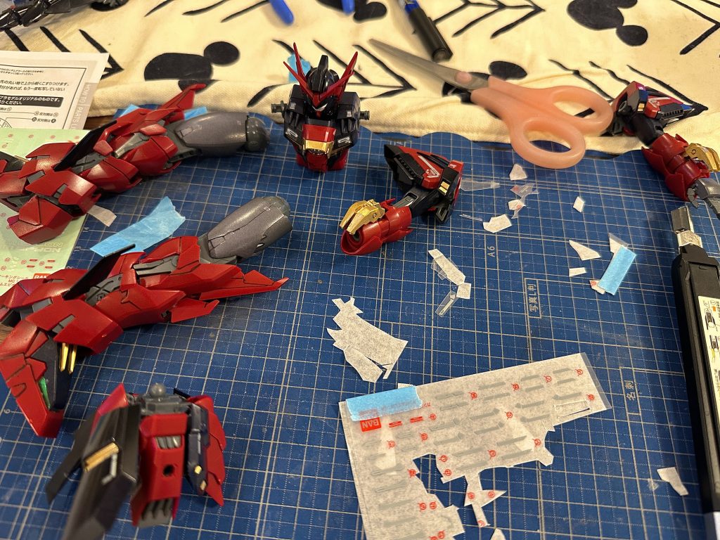 ドライデカール？がとにかく苦痛でした…